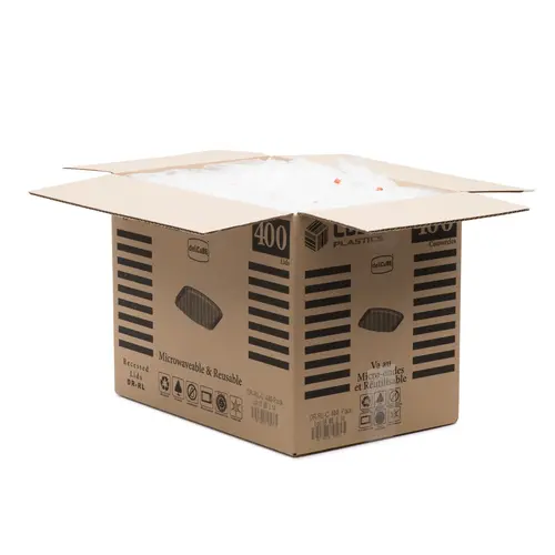 Deli Clear Recessed Lids in Bulk Pack Clear Recessed Lid -Deli